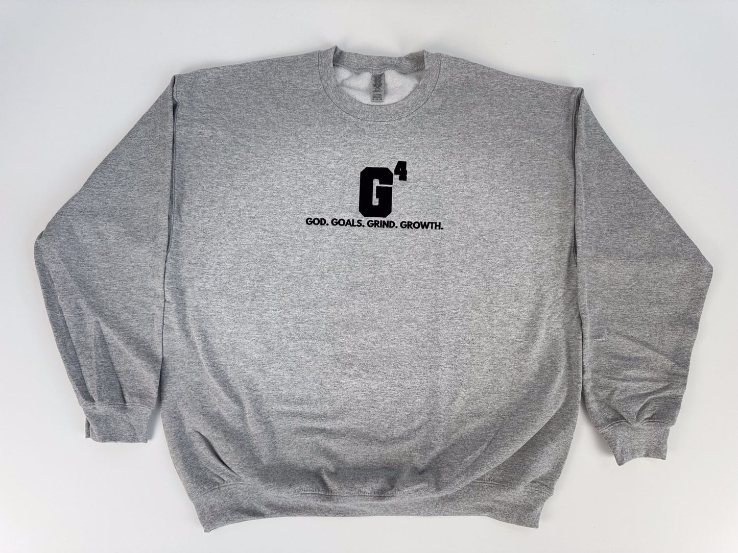 G4 God. Goals. Grind. Growth. Embroidered. Sweatshirt. - GOdCREATEd