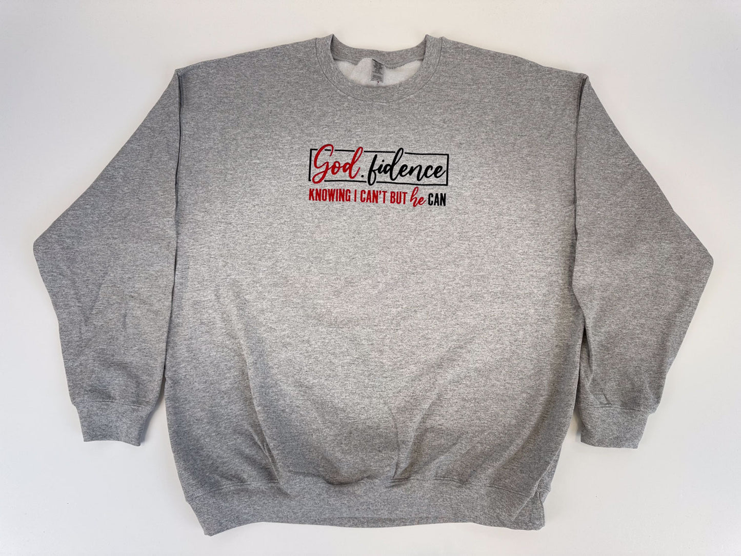 God.fidence Embroidered Sweatshirt - GOdCREATEd