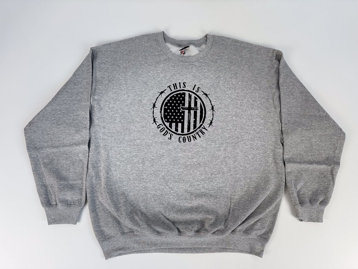 This Is God's Country Embroidered Sweatshirt - GOdCREATEd