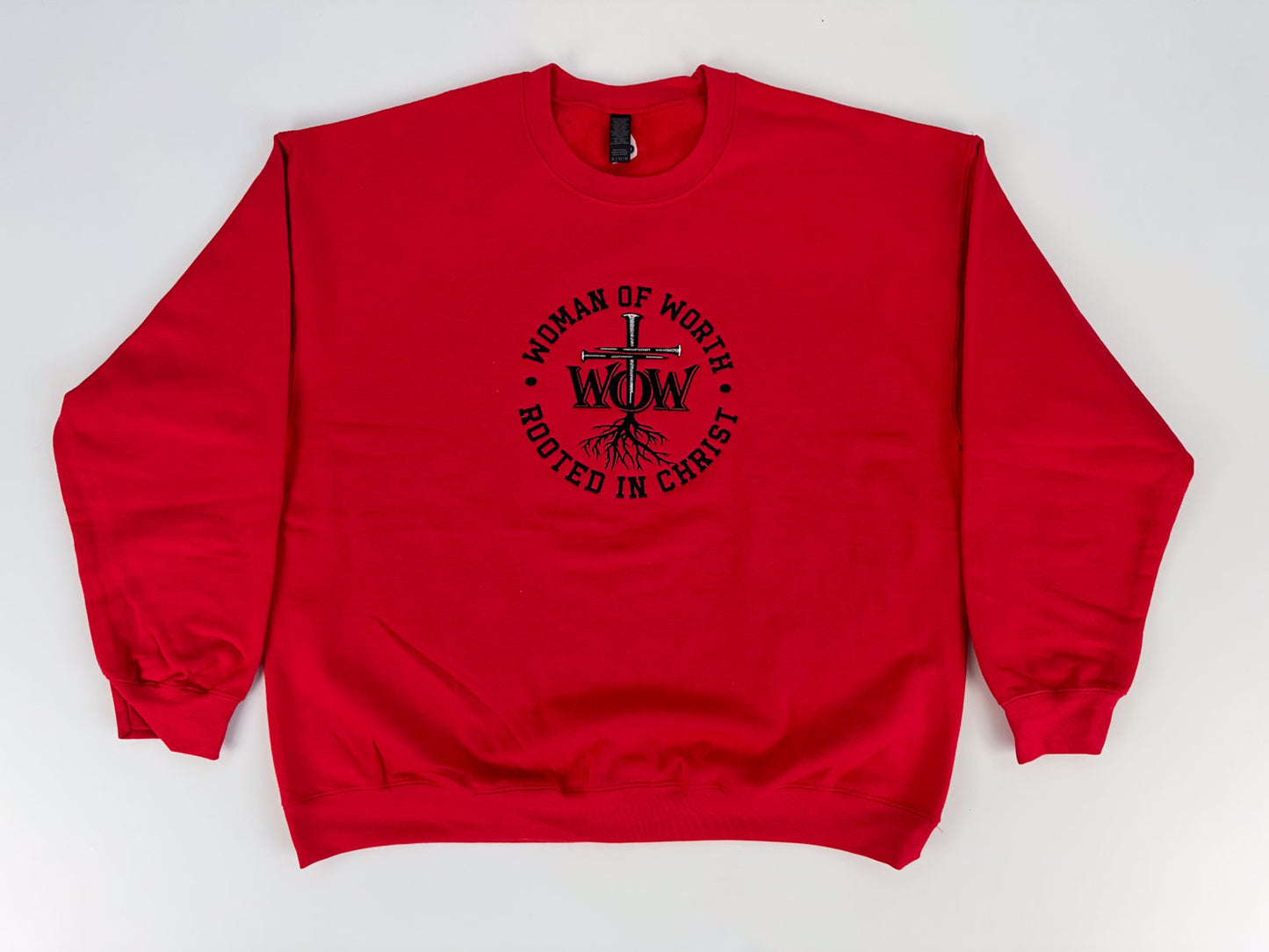 Woman of Worth Embroidered Sweatshirt
