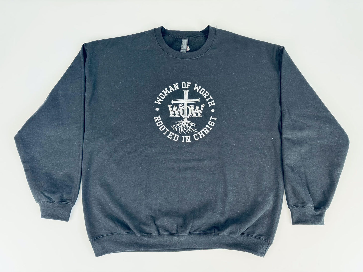 Woman of Worth Embroidered Sweatshirt