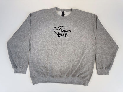 Faith Embroidered Sweatshirt - GOdCREATEd