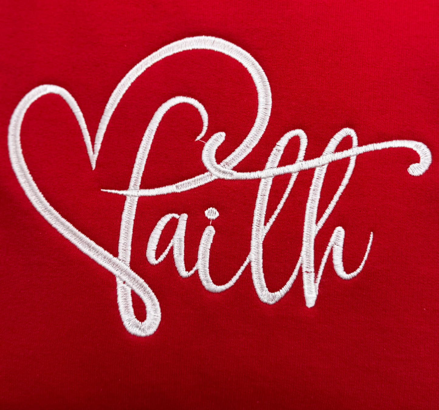 Faith Embroidered Sweatshirt - GOdCREATEd