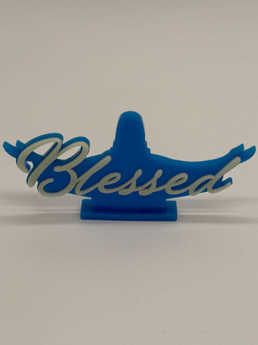 "Blessed" 3" X 5" Acrylic Desk Ornament - GOdCREATEd