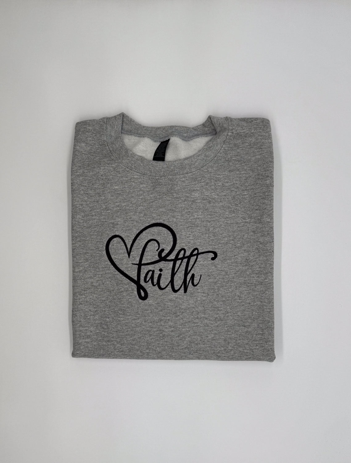 Faith Embroidered Sweatshirt - GOdCREATEd