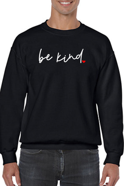 Be Kind Embroidered Sweatshirt - GOdCREATEd