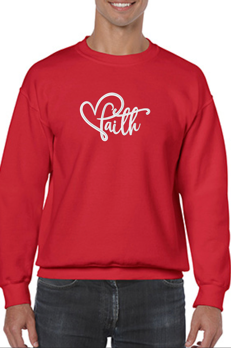 Faith Embroidered Sweatshirt - GOdCREATEd