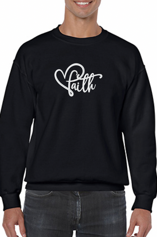 Faith Embroidered Sweatshirt - GOdCREATEd